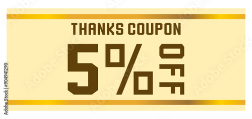 リボンをイメージしたポップなクーポンチケット