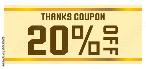 リボンをイメージしたポップなクーポンチケット