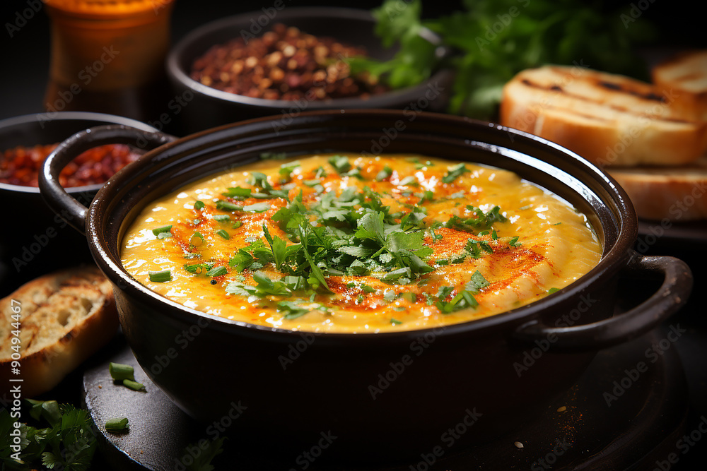Iconic Turkish soup made with red lentils Iconic Turkish soup made with red lentils