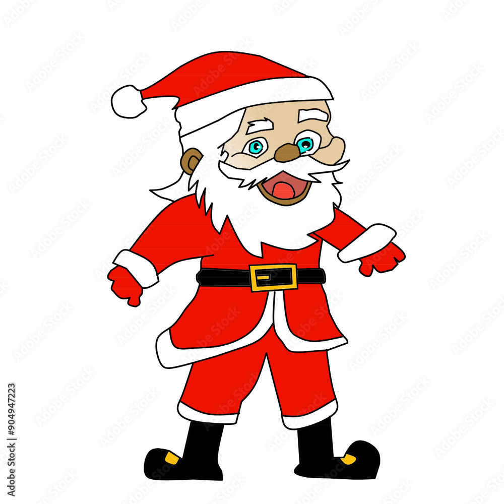 Santa Claus isolated with white background Santa Claus isolated with white background