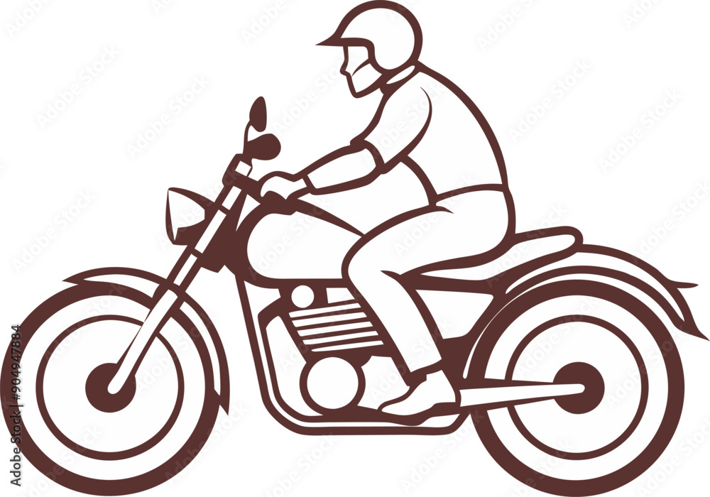 Fototapeta premium a-motorcycle-vector-clipart--motorcycle-line-art-l (3).eps
