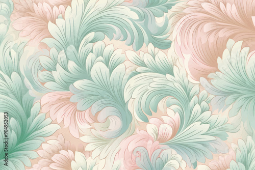 Elegant floral pastel pattern
