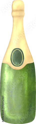 champagne bottle  photo