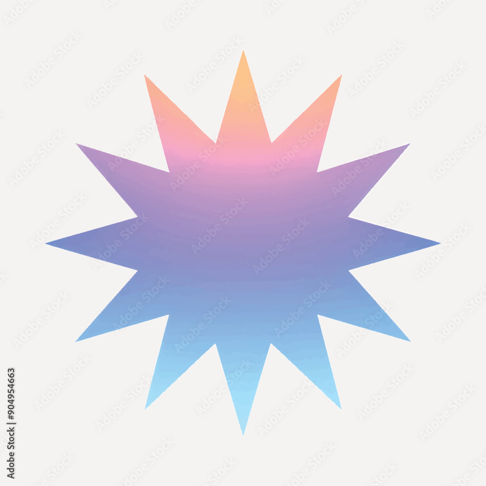 Fototapeta premium Gradient starburst graphic design