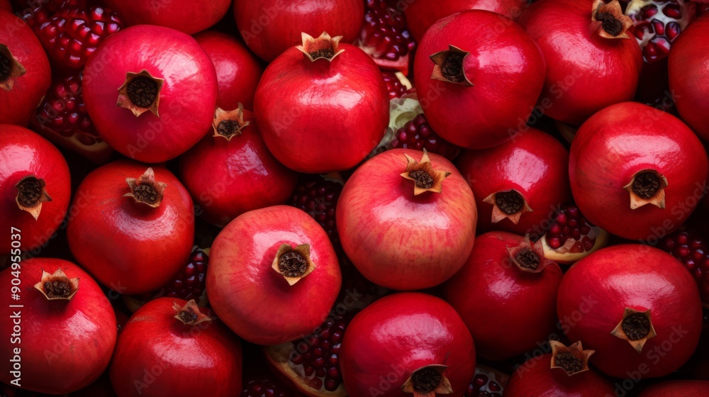 Pomegranate garnet fruit background. ai generated art image Pomegranate garnet fruit background. ai generated art image