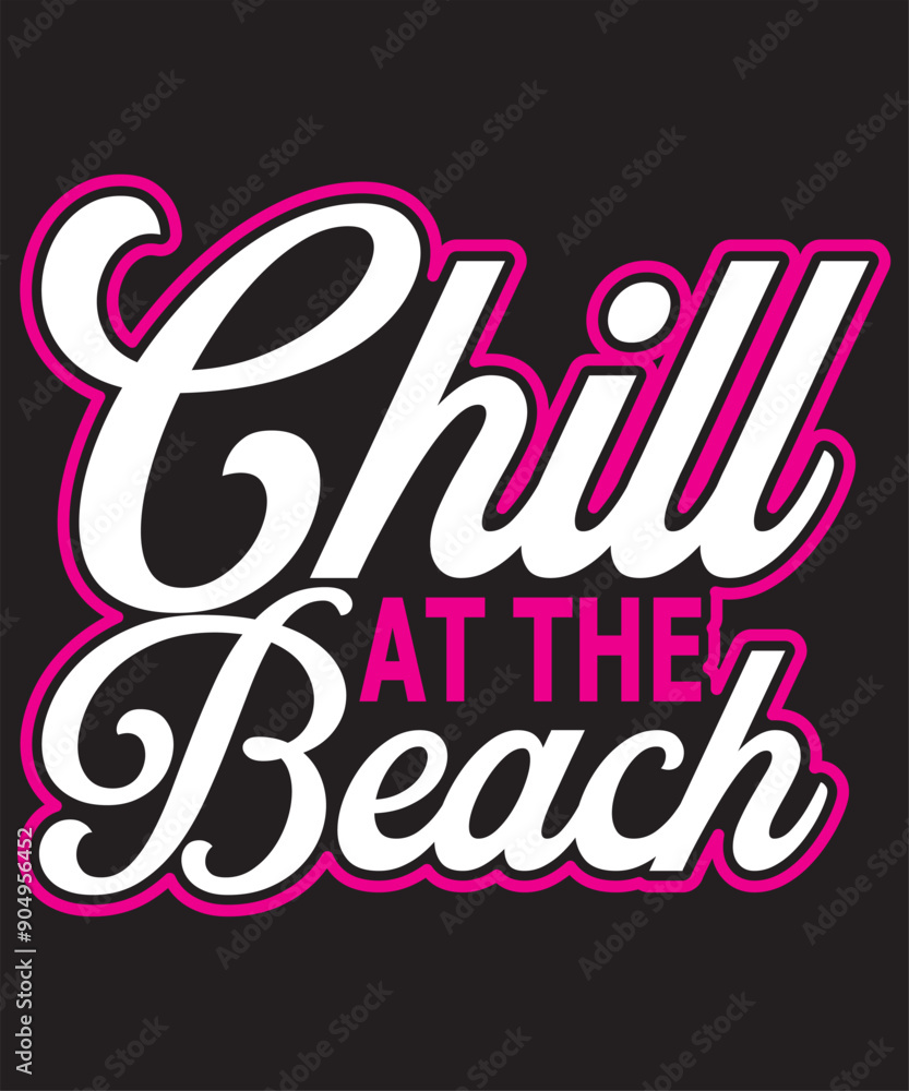 Obraz premium beach t-shirt design