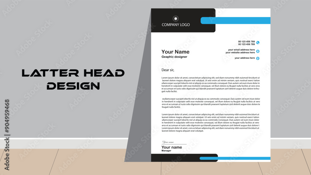 Obraz premium Professional latter head design
