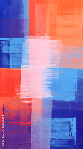 Digital purple and orange artistic sense abstract graphic poster background