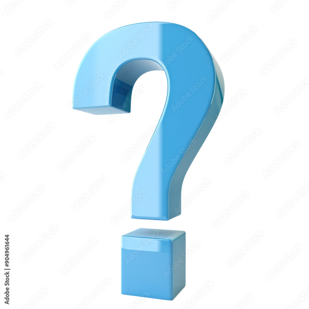 bright blue 3d question mark isolated on white or transparent png bright blue 3d question mark isolated on white or transparent png