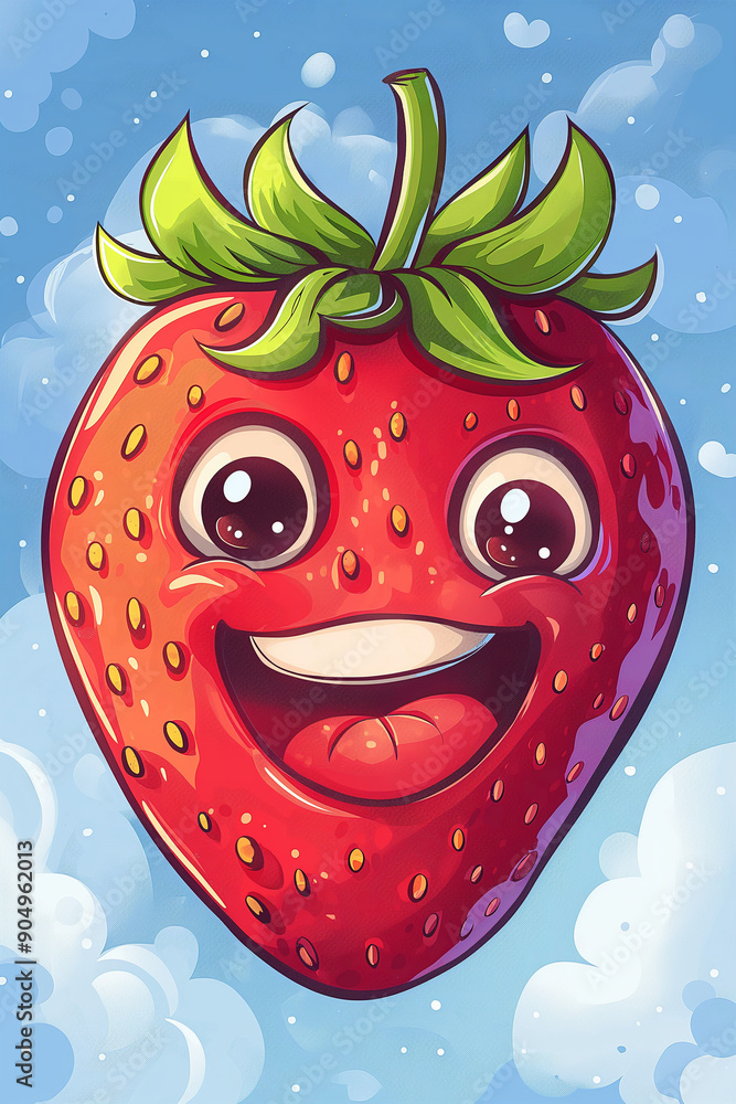 strawberry smile comic design background strawberry smile comic design background