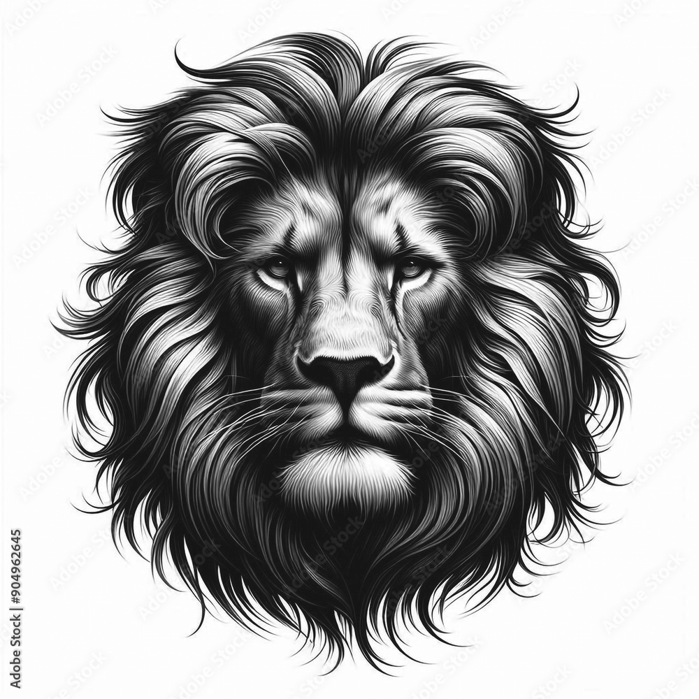 Fototapeta premium lion head vector