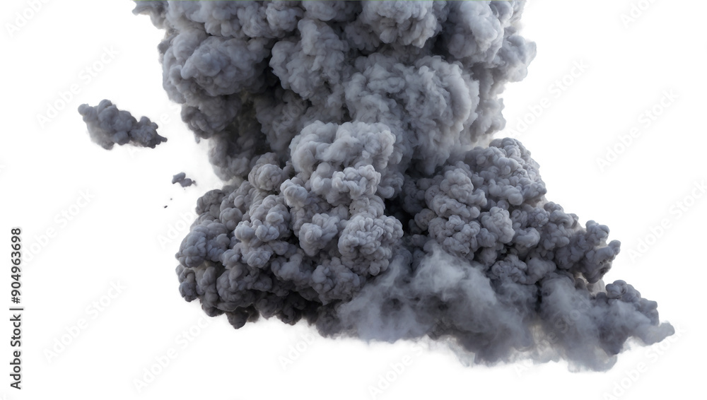 Grey smoke explosion transparent background Grey smoke explosion transparent background