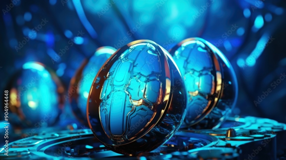 Shiny Blue Orbs Shiny Blue Orbs