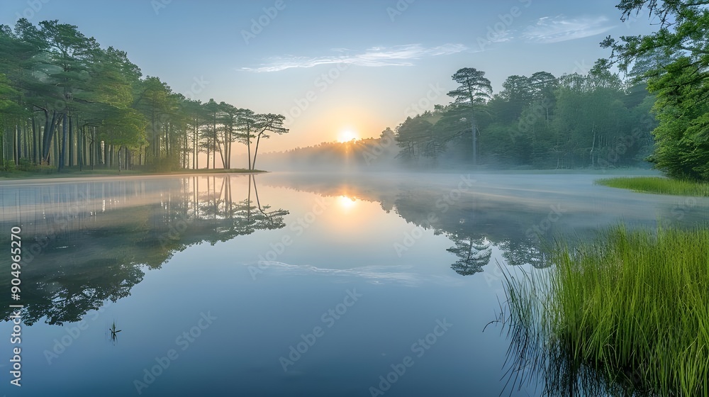Obraz premium landscape with lake