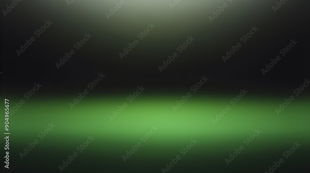 Obraz premium Abstract Green Gradient Glow Background.