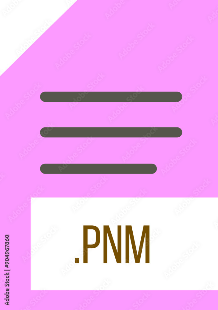 PNM File extension icon minimal colro fill PNM File extension icon minimal colro fill
