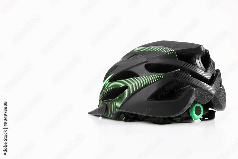 One new protective helmet on white background One new protective helmet on white background