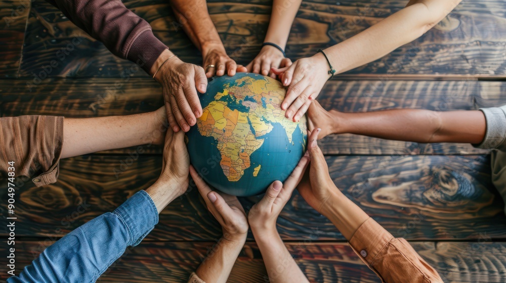 © Borin - Multinational team working together on a global project.