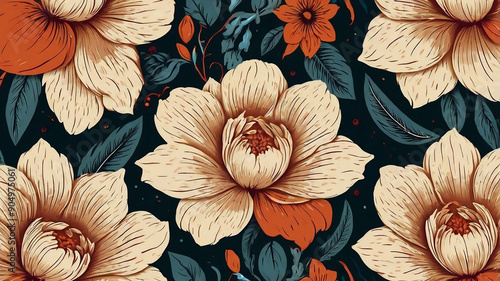 Wallpaper Mural flower vector invite template Torontodigital.ca