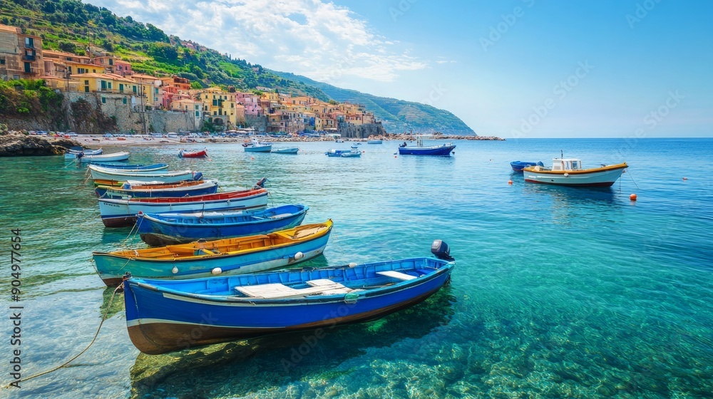 gorgeous beaches and locations in Calabria Town of Scilla with traditional fishing vessels gorgeous beaches and locations in Calabria Town of Scilla with traditional fishing vessels