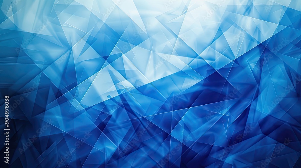 Abstract Blue Geometric Pattern with Overlapping Transparent Shapes Abstract Blue Geometric Pattern with Overlapping Transparent Shapes