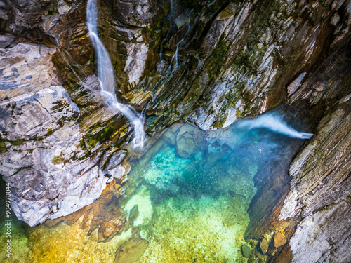 Crosis Falls. A journey between nature and engineering. Friuli to discover. photo