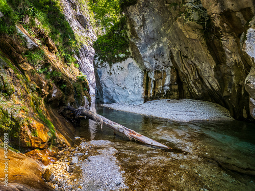 Crosis Falls. A journey between nature and engineering. Friuli to discover. photo