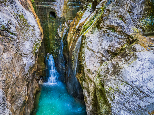 Crosis Falls. A journey between nature and engineering. Friuli to discover. photo