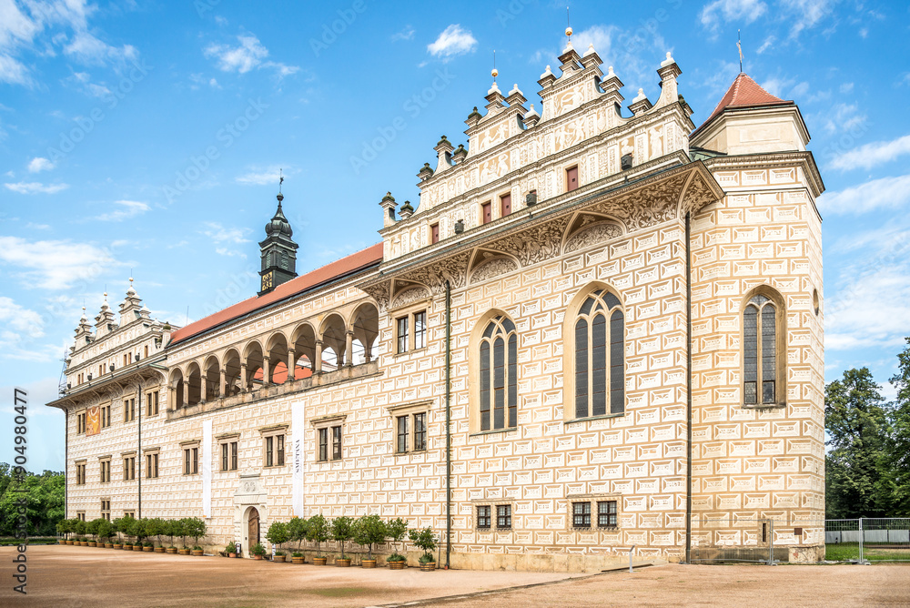 Obraz premium View at the Litomysl castle in the streets of Litmysl town in Czech Republic