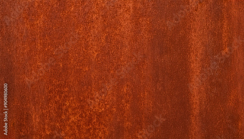 Closeup of rusted brown weathering steel texture