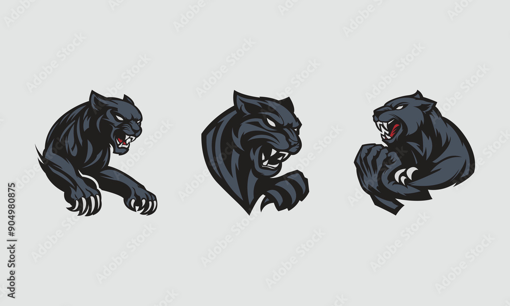 minimalist panther esport logo minimalist panther esport logo