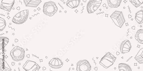 Food background of South East snack 