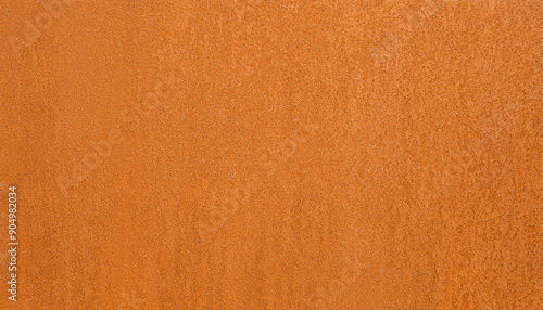 Closeup of rusted orange weathering steel texture
