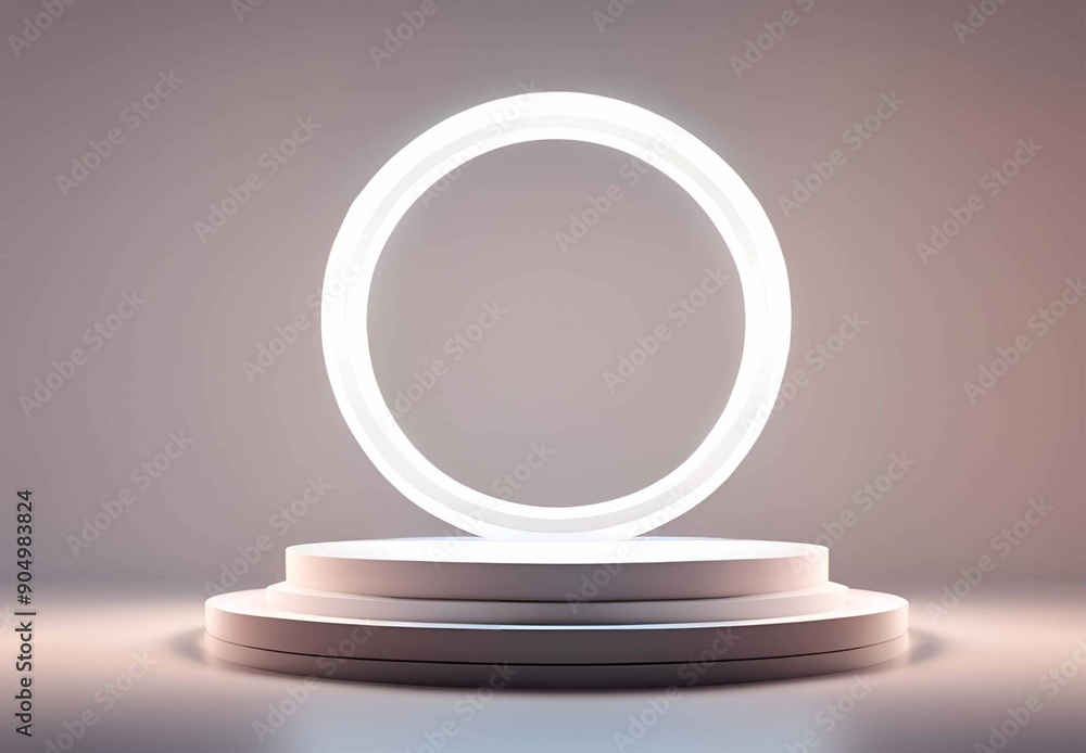 product display podium with white lighting creates a clean and professional presentation, emphasizing the product's details product display podium with white lighting creates a clean and professional presentation, emphasizing the product's details