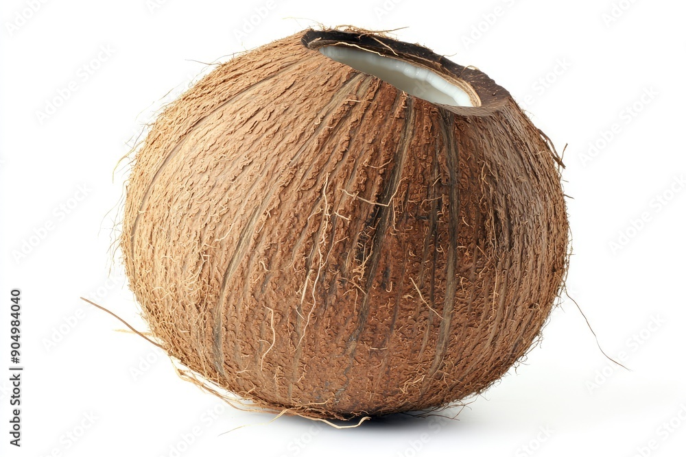 coconut, isolated on white background, full depth of field, ai coconut, isolated on white background, full depth of field, ai