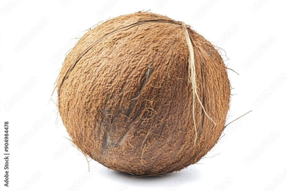coconut, isolated on white background, full depth of field, ai coconut, isolated on white background, full depth of field, ai