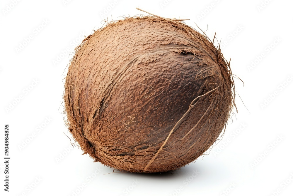 coconut, isolated on white background, full depth of field, ai coconut, isolated on white background, full depth of field, ai