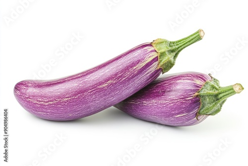 Wallpaper Mural Eggplant isolated on white background, full depth of field, ai Torontodigital.ca