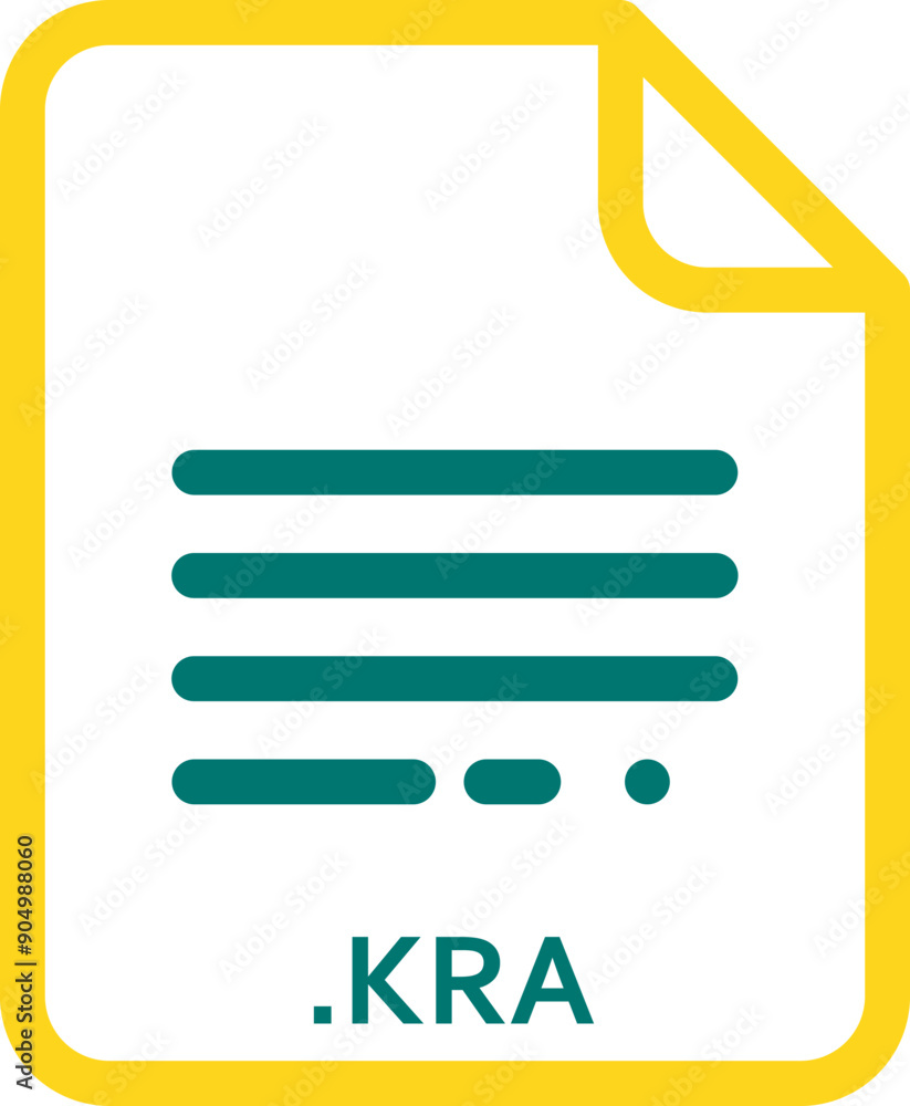 KRA doted and dashed icon inside transparent