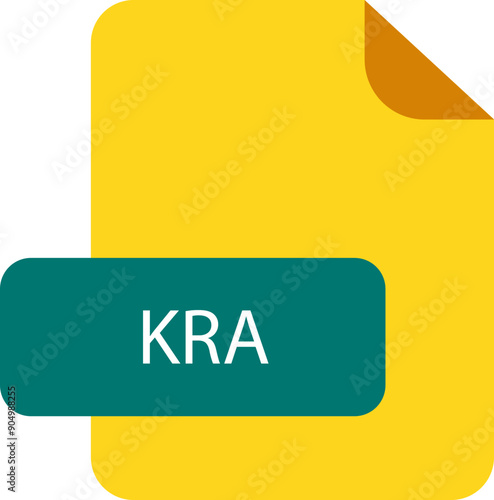 KRA file extension icon rounded corners and deep color
