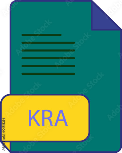 KRA file extension icon rounded lines and crisp corners