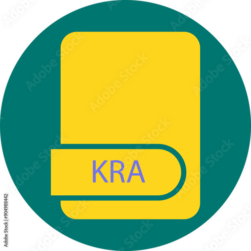 KRA File format icon circular shape