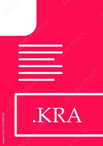 KRA File format icon fill insidse with symbol