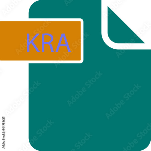 KRA File format icon rounded shapes and spacing