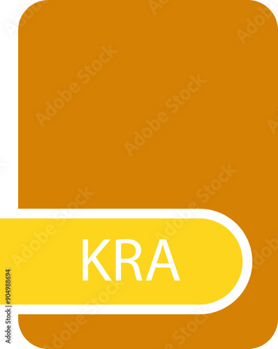 KRA File format icon with contour