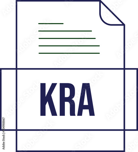 KRA File icon crisp thick outline sharp corners