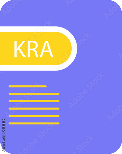 KRA File icon deep and minimal