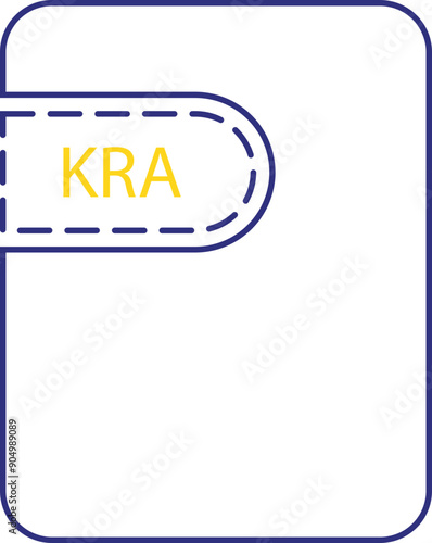 KRA File icon thick black outline