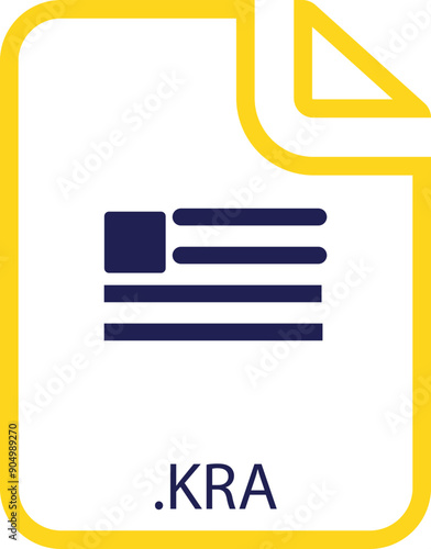 KRA File icon with symbols