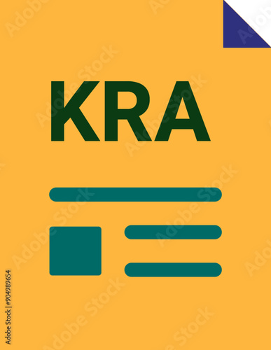 KRA with deep and minimal colors and folded icon